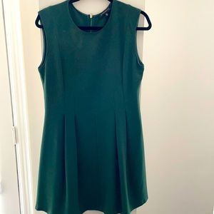 Dark green round neck dress
